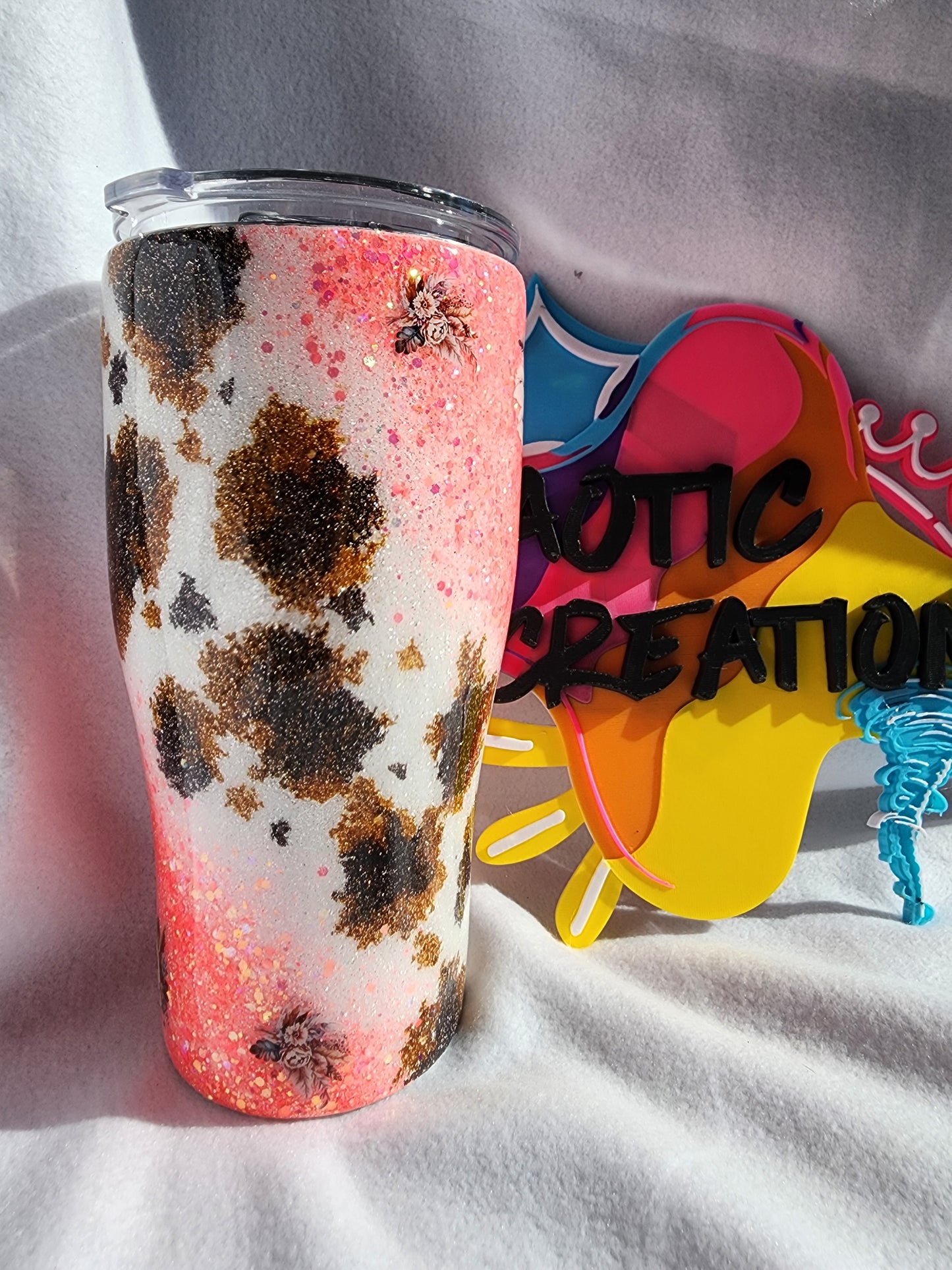 30oz curve let them cow print