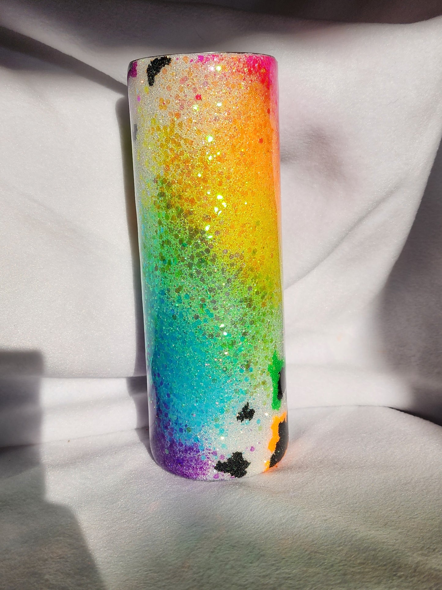 20oz neon cow print