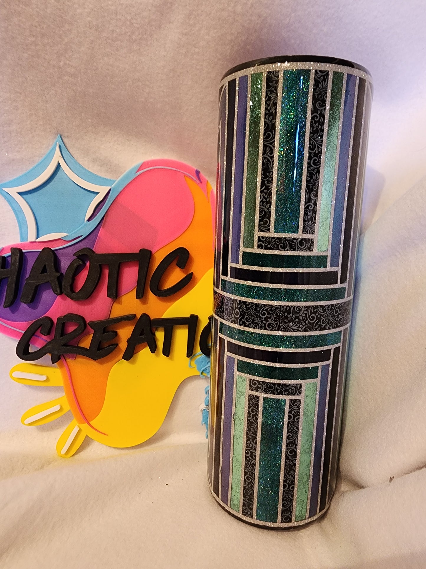 30oz teal lace template