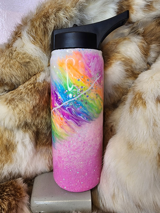 20oz duo neon feather